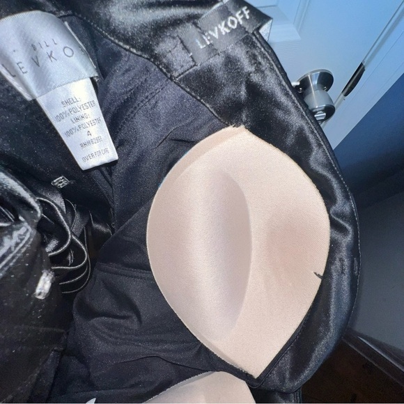 NWOT Bill Levkoff 4 Black Satin Strapless Lace Up Evening Gown Dress S Style 178 - Picture 16 of 16